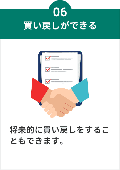 買い戻しができる